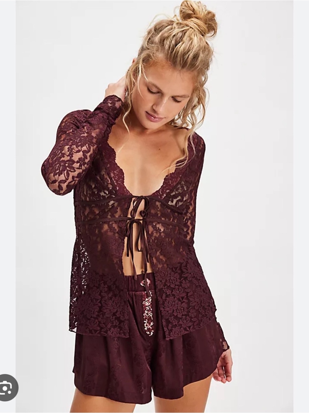 Free People Intimately Daylight Cardi M New with Tags